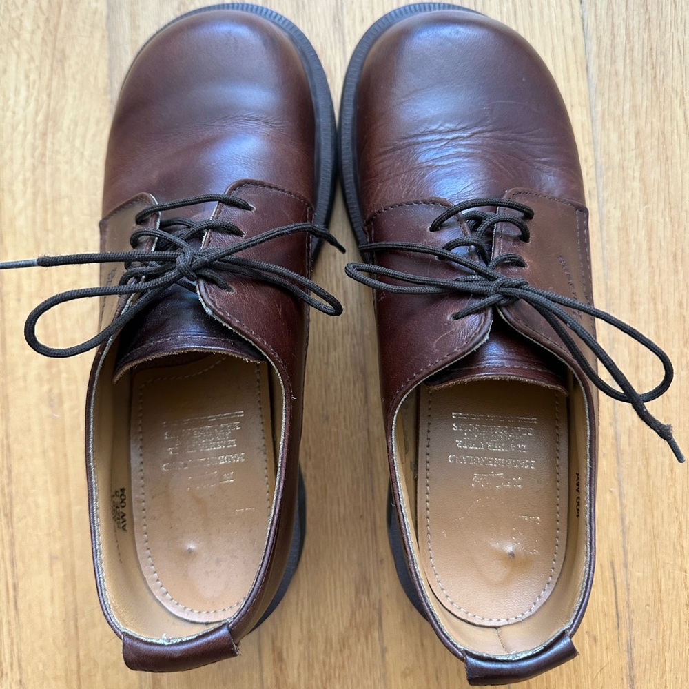 Made in England Dr. Martens Style 8461 Brown Chunky Heel 70’s 80’s 90’s Now